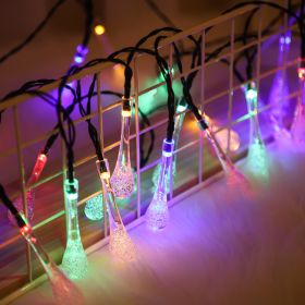 1pc Bubble Ball Water Drop Multicolor String Lights; 10LEDs Christmas Light String; Outdoor Balcony Garden Decorative Lights Camping Festival Lanterns (Color: Multi Color)